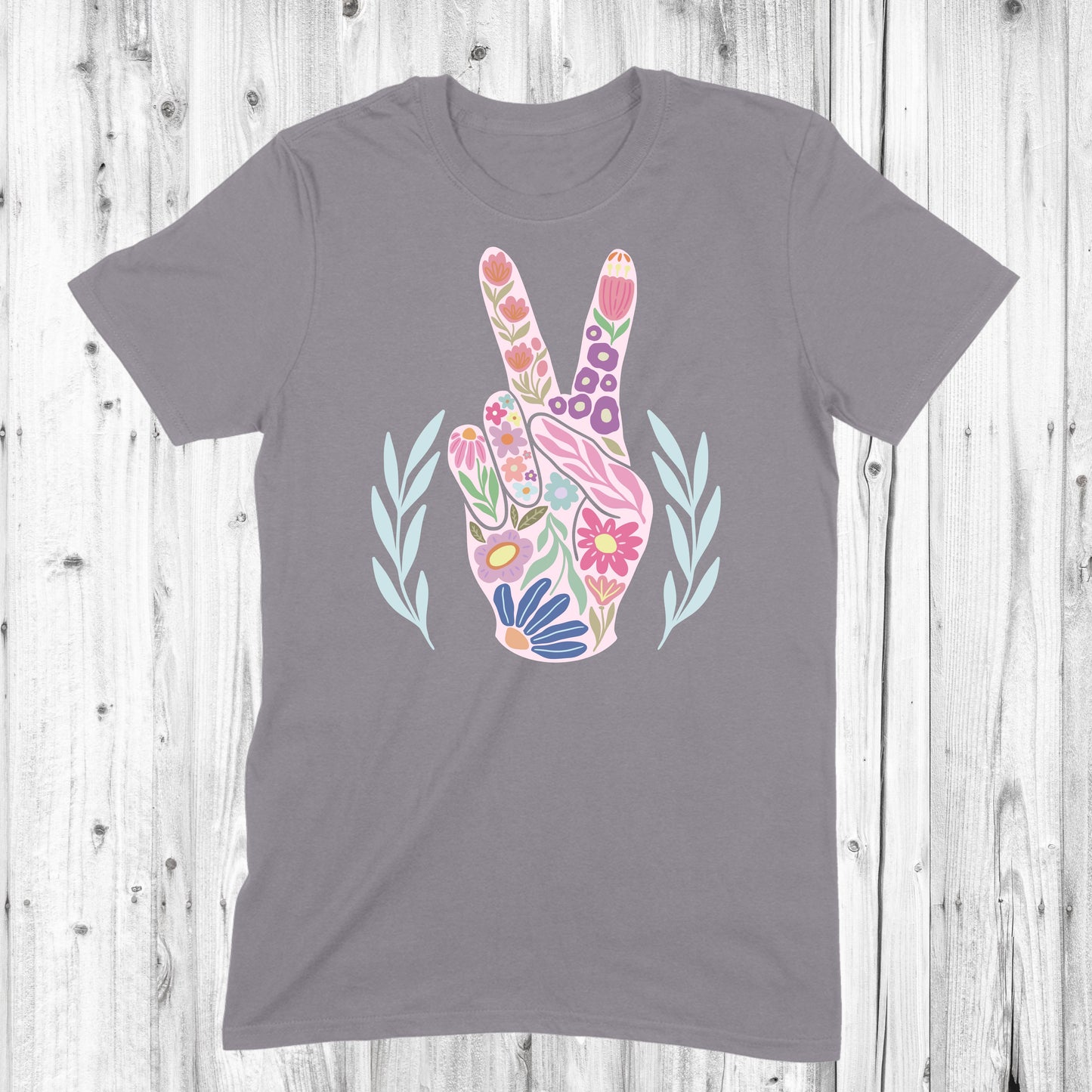 Floral Peace Sign