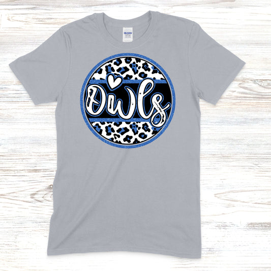 Glitter Cheetah Owls Shirt