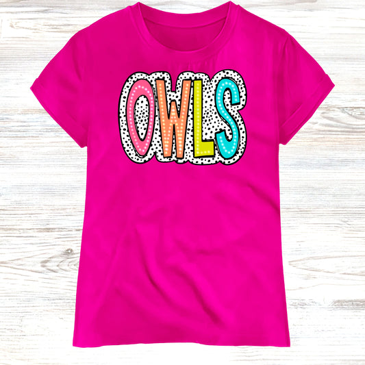 Owls with Dalmatian Spots