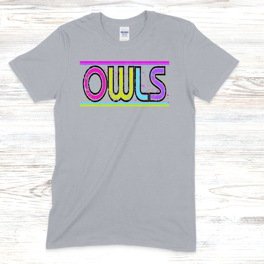 Owls Retro Neon