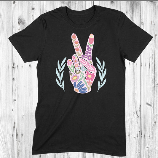 Floral Peace Sign