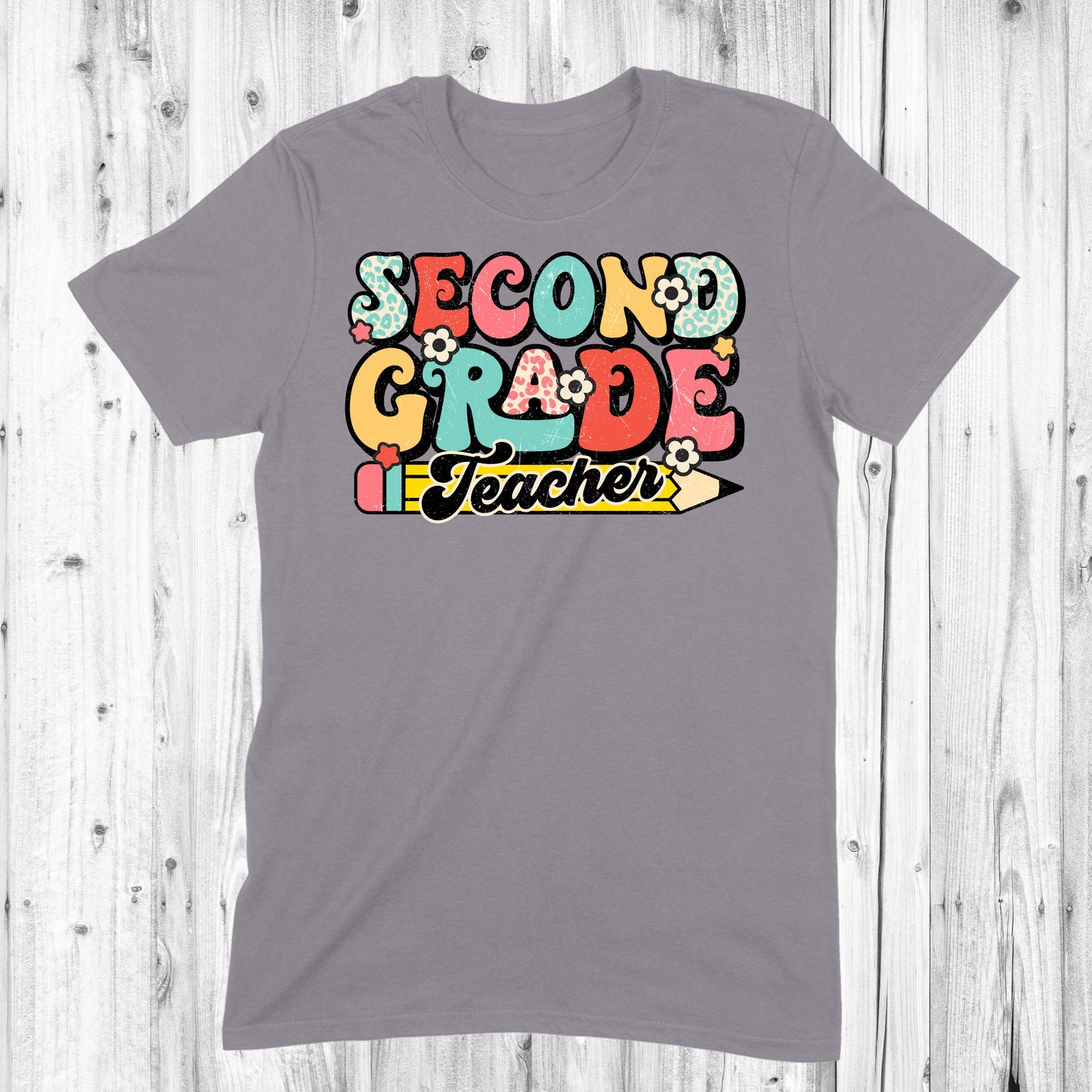 Second Grade Teacher Retro